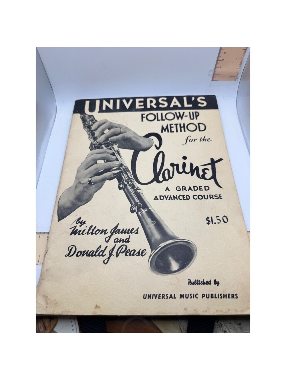 Vtg 1946 Universal's Follow-Up Method for Clarinet Sheet Music Book James Pease